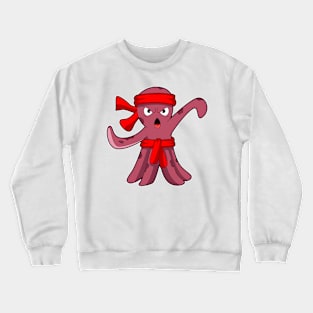 Octopus at Martial arts Karate Crewneck Sweatshirt